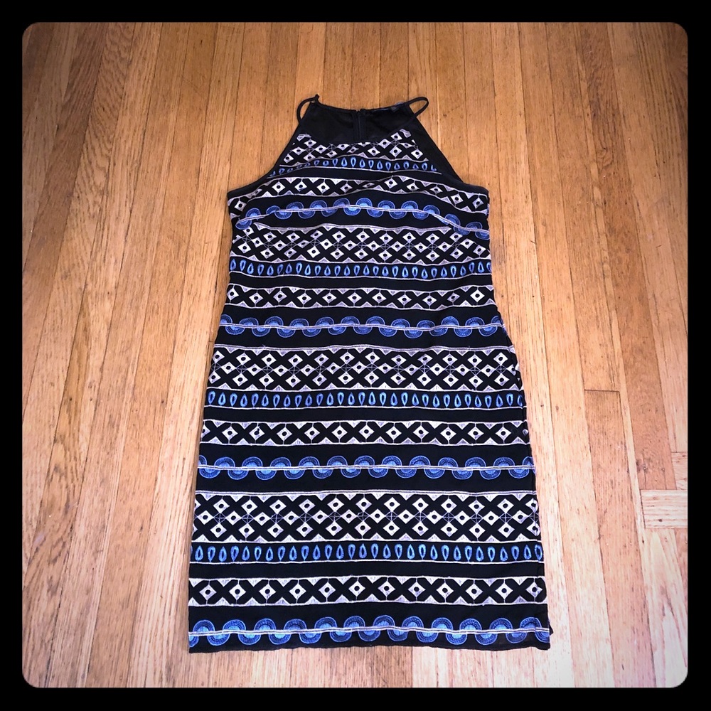 WHBM multi pattern dress